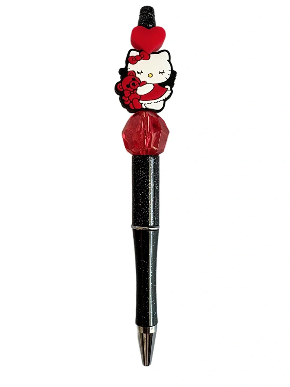 Hello Kitty Red Custom Beaded Pen